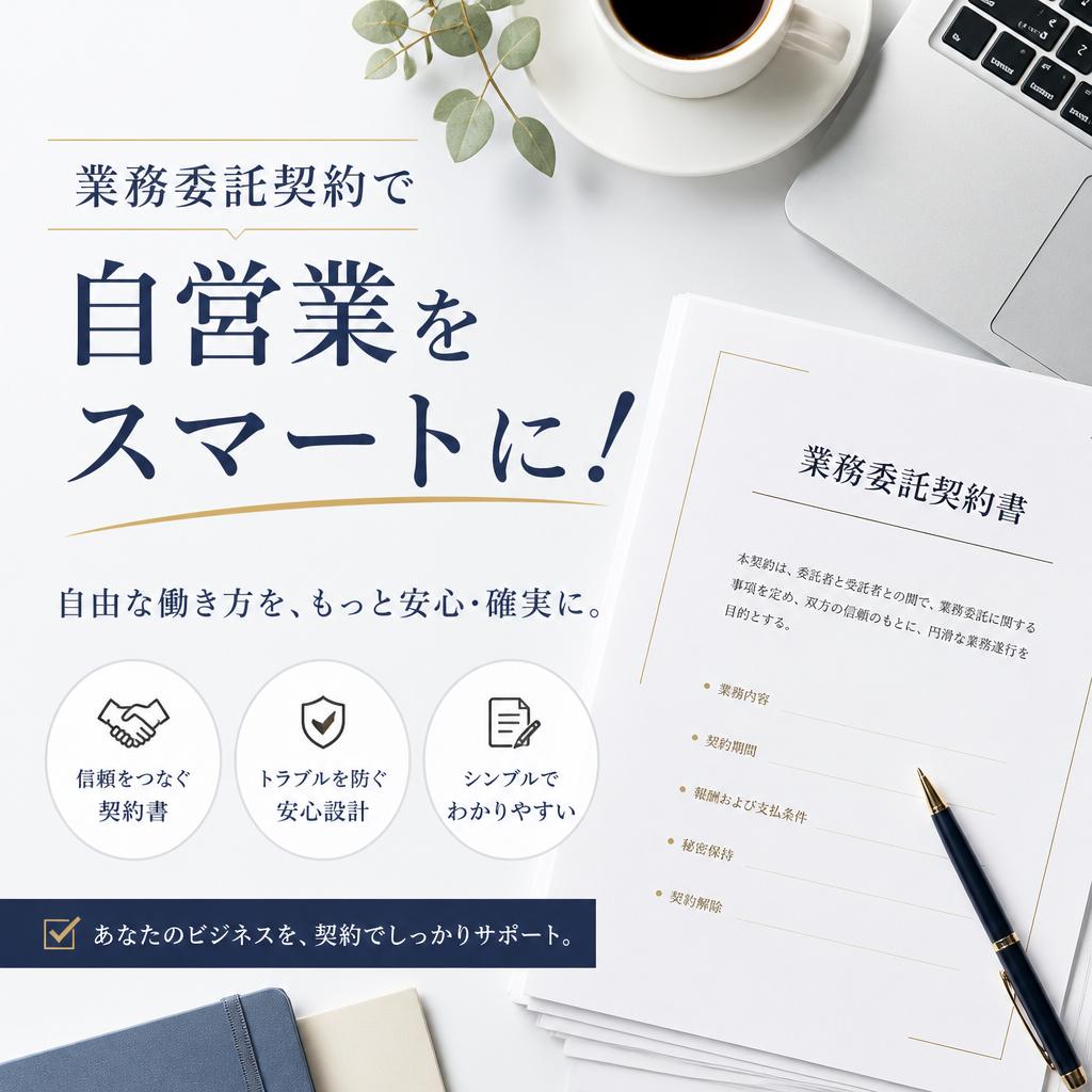 業務委託契約で自営業をスマートに！