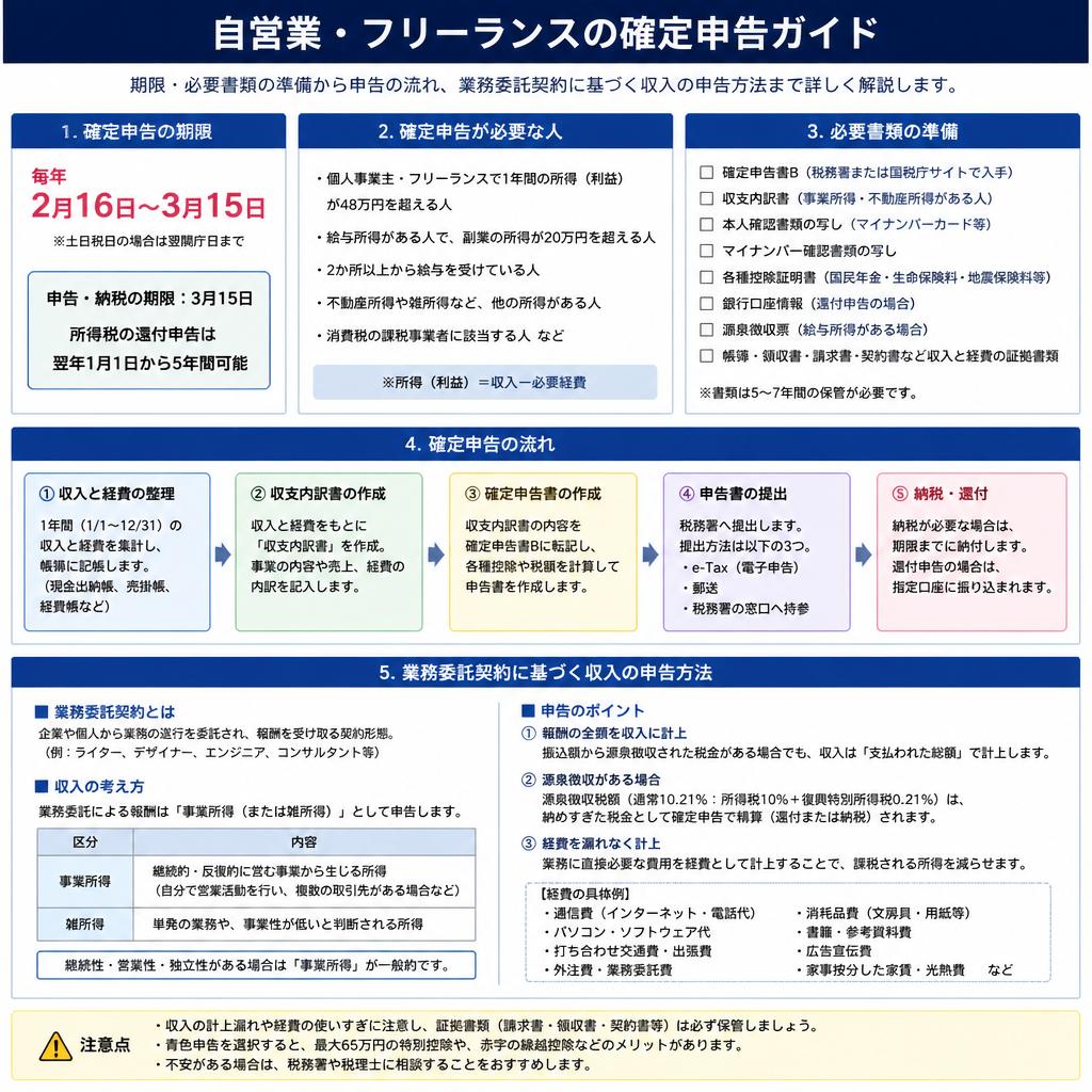確定申告の期限と流れ